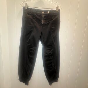 Emporio Armani Black Cargo Pants with Relaxed Fit